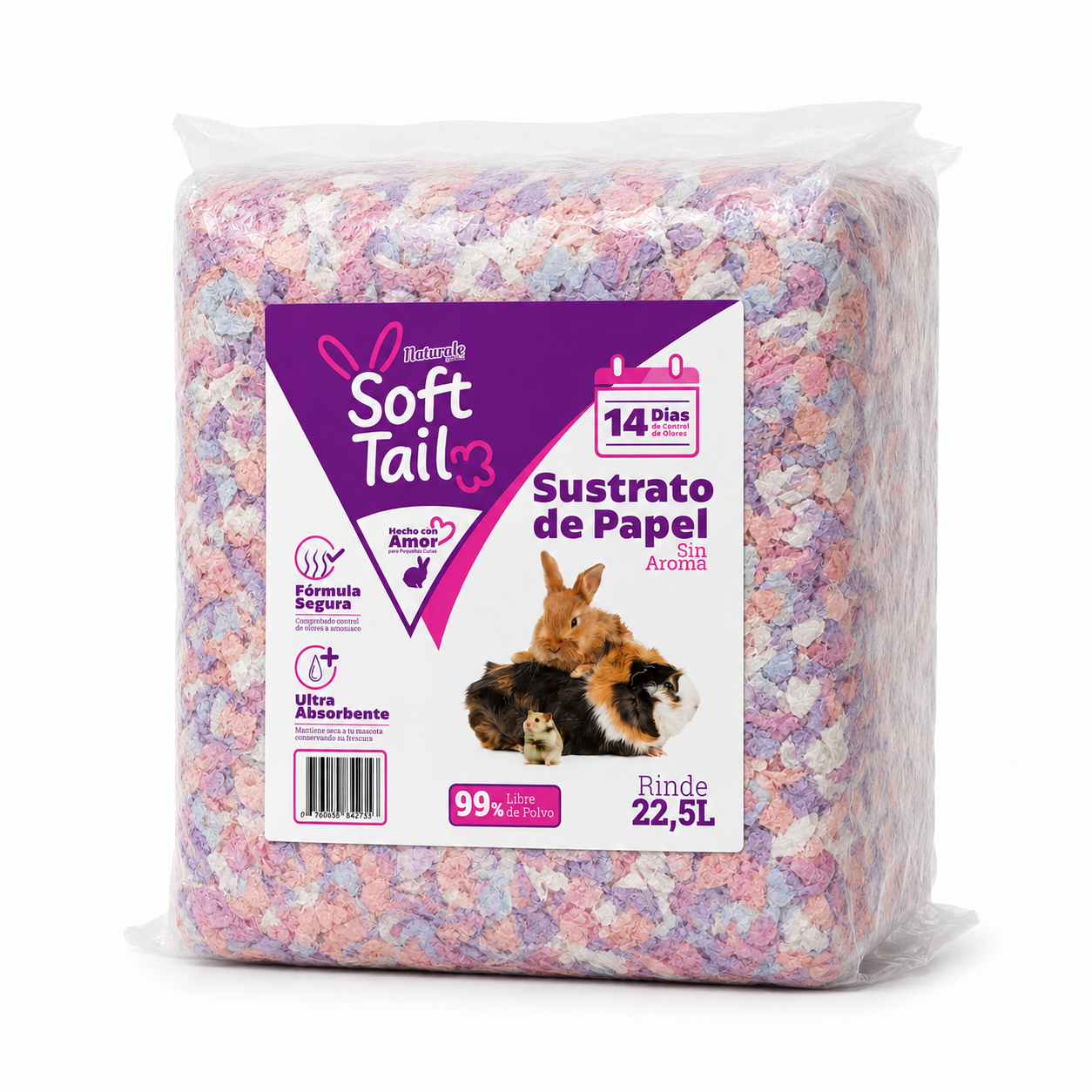 SOFT TAIL - PAPER BEDDING 22.5L CANDY